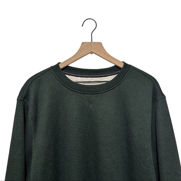 The B.C. Clothing Co. Men’s XL Green Fleece Lined Waffle Knit Thermal Sweatshirt - Picture 2 of 16
